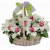 Букет из 7 орхидей с гипсофилой в корзине